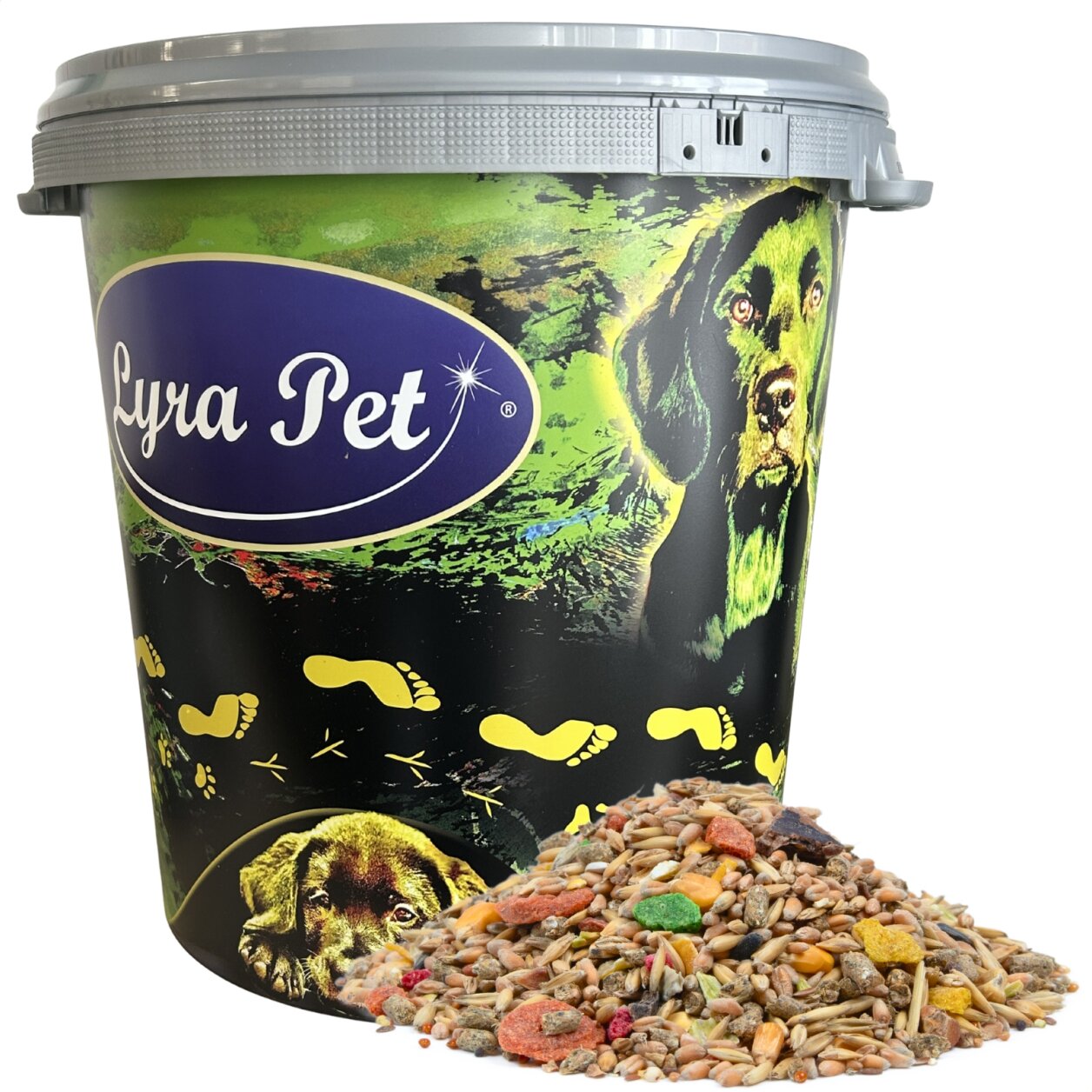 10 kg Lyra Pet® Kaninchenfutter in 30 L Tonne von Lyra Pet GmbH