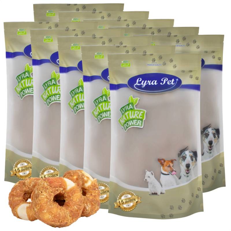 10 kg Lyra Pet® Kauringe mit Hühnerbruststreifen von Lyra Pet GmbH