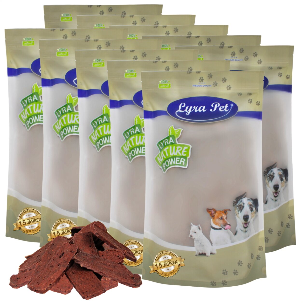 10 kg Lyra Pet® Lammfleischstreifen von Lyra Pet GmbH