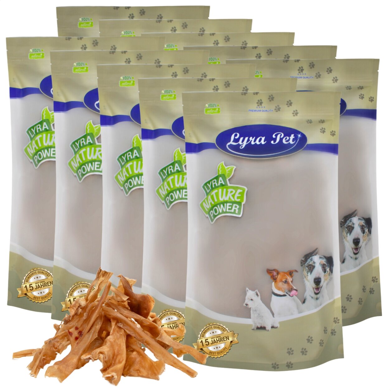 10 kg Lyra Pet® Lammkopfhaut dunkel von Lyra Pet GmbH