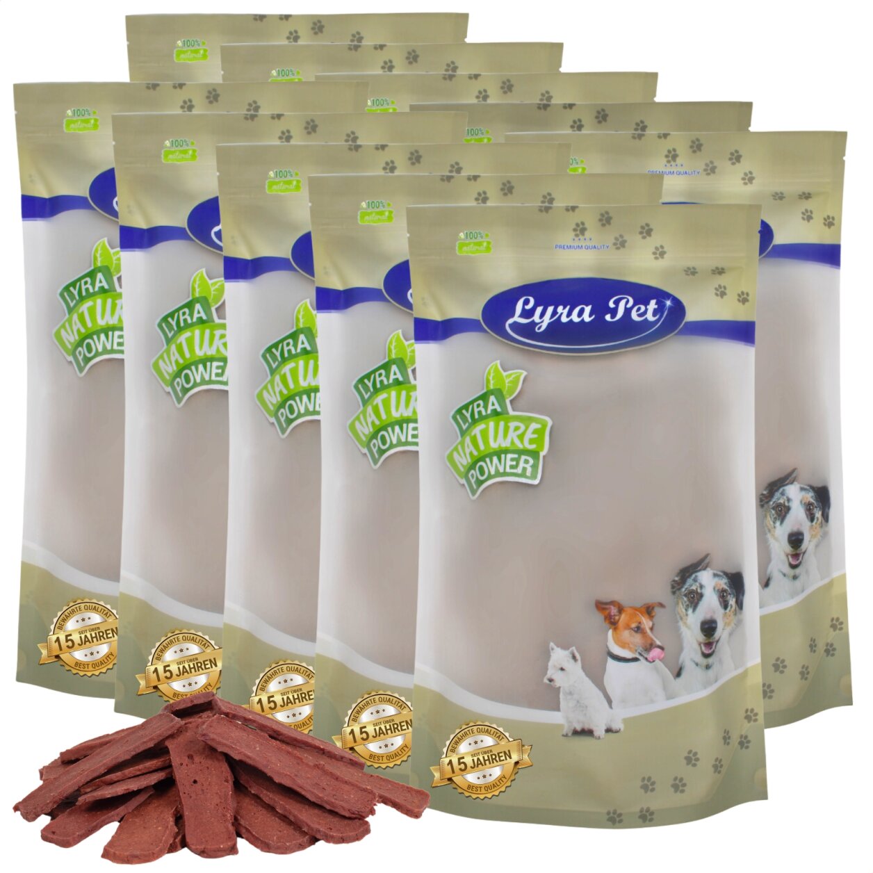 10 kg Lyra Pet® Pferdefleischstreifen von Lyra Pet GmbH