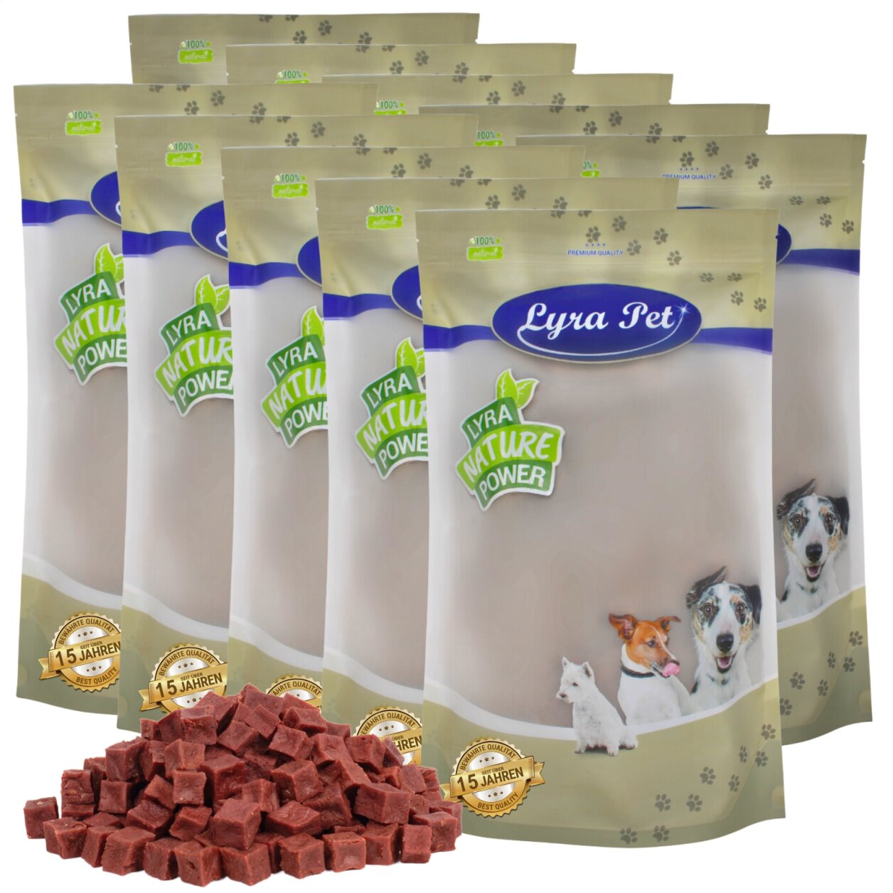 10 kg Lyra Pet® Pferdefleischwürfel von Lyra Pet GmbH