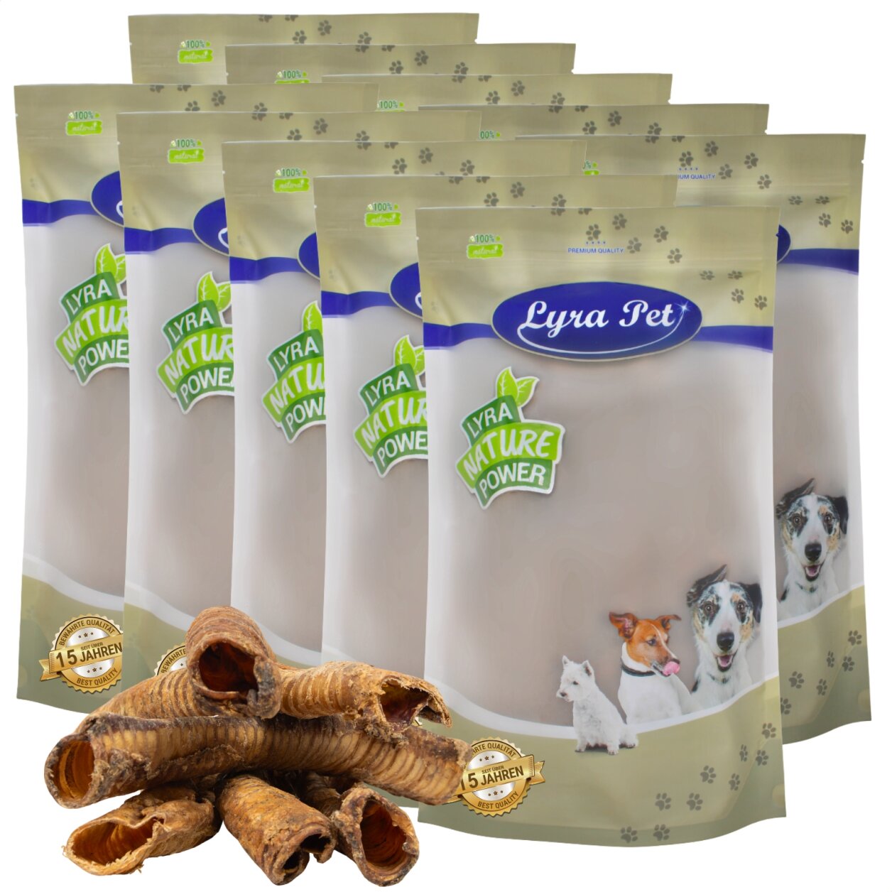 10 kg Lyra Pet® Rinderstrossen groß von Lyra Pet GmbH