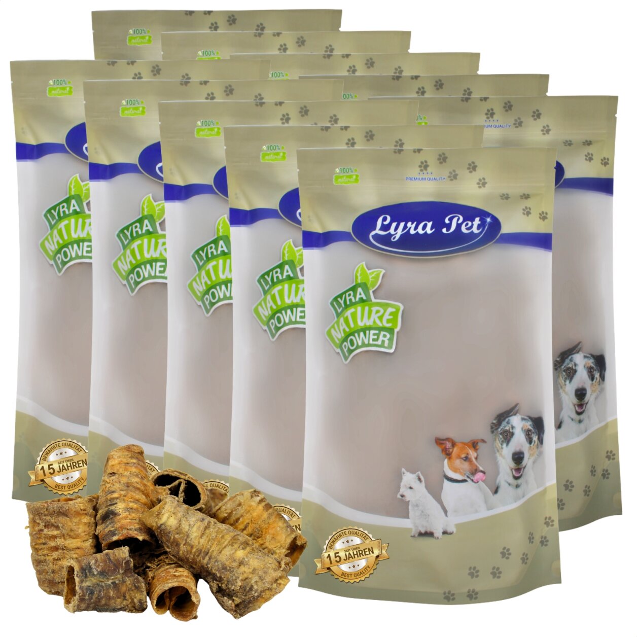 10 kg Lyra Pet® Rinderstrossen klein von Lyra Pet GmbH