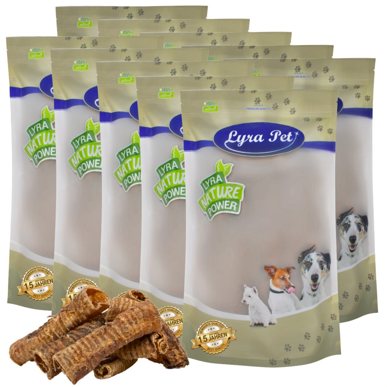 10 kg Lyra Pet® Rinderstrossen mittel von Lyra Pet GmbH