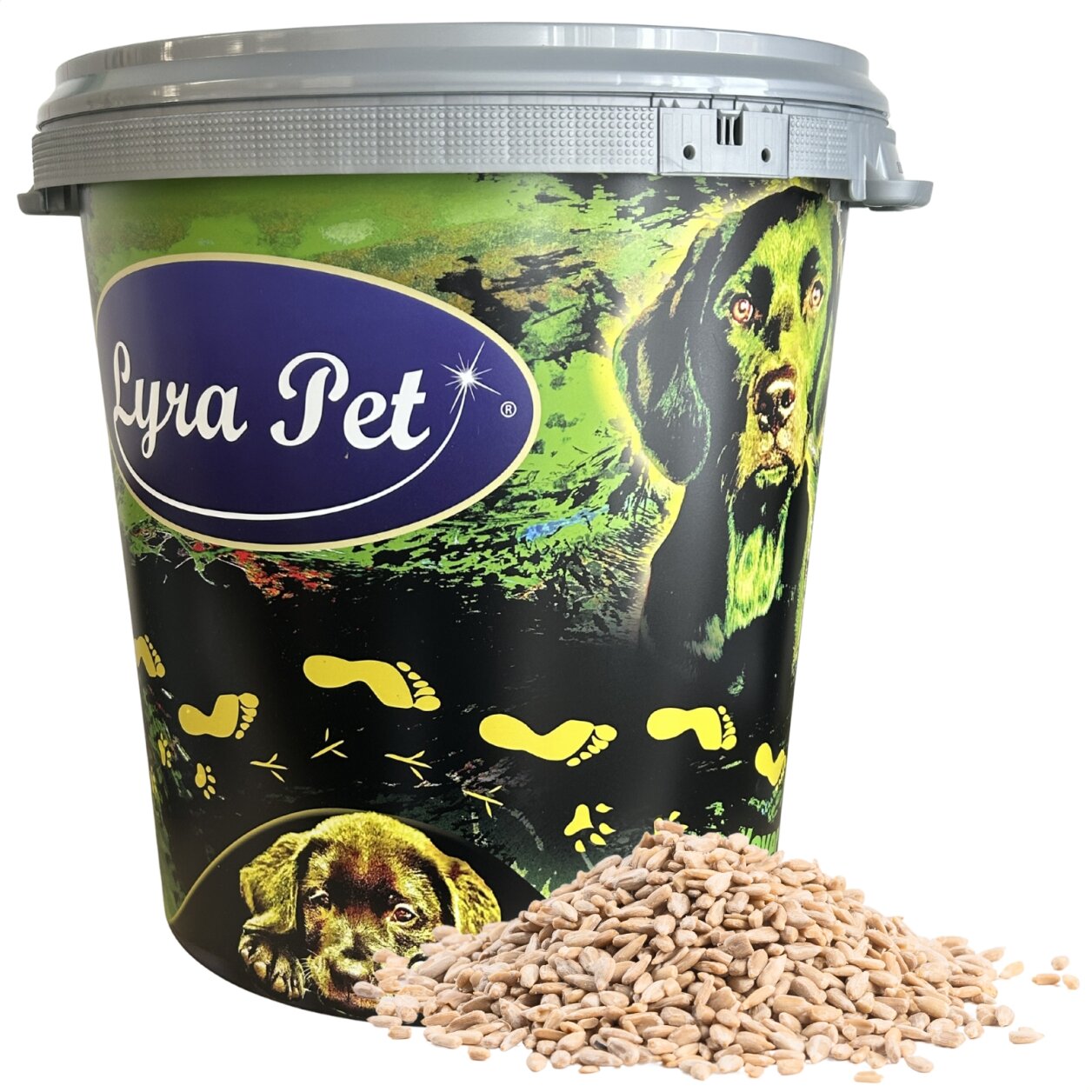 10 kg Lyra Pet® Sonnenblumenkerne geschält in 30 L Tonne von Lyra Pet GmbH