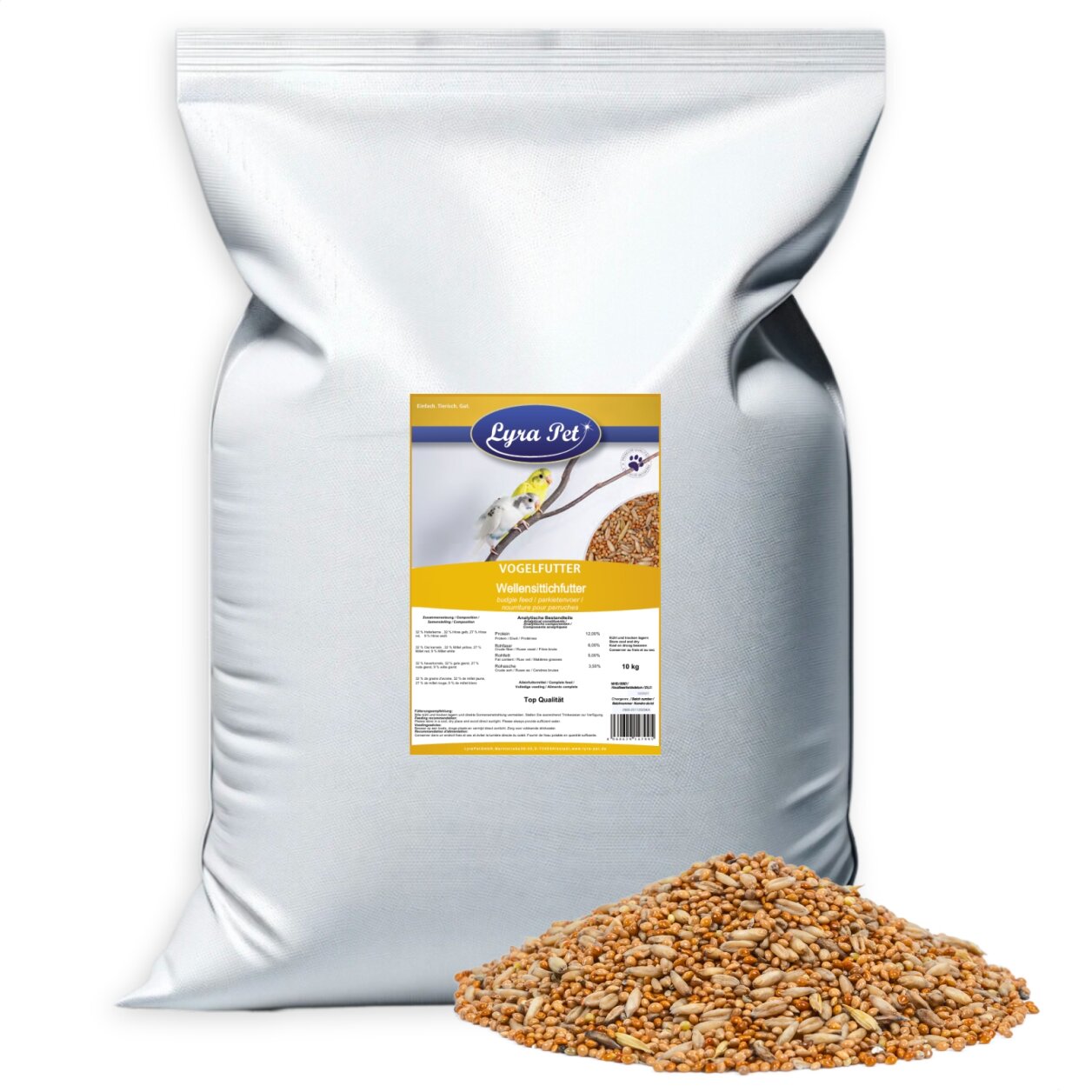 10 kg Lyra Pet® Wellensittichfutter von Lyra Pet GmbH