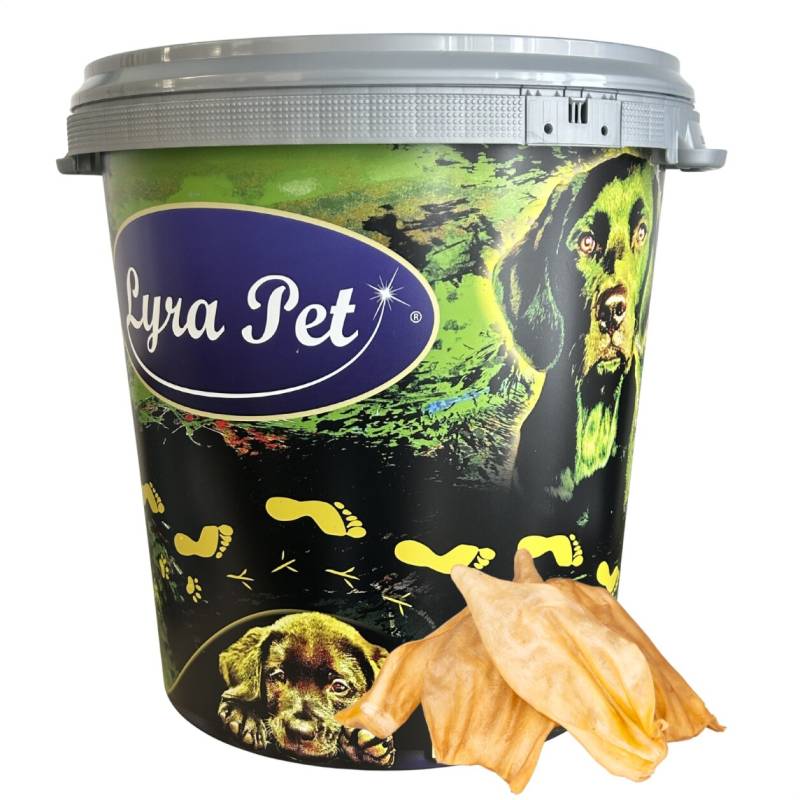 100 Stk. Lyra Pet® Rinderohren ca. 2 kg in 30 L Tonne von Lyra Pet GmbH