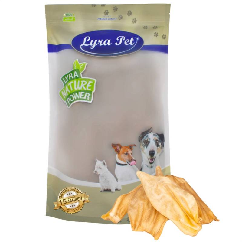100 Stk. Lyra Pet® Rinderohren ca. 2 kg von Lyra Pet GmbH