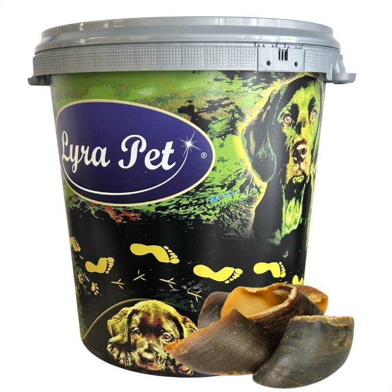15 Stk. Lyra Pet® Rinderhufe ca. 1,2 kg in 30 L Tonne von Lyra Pet GmbH