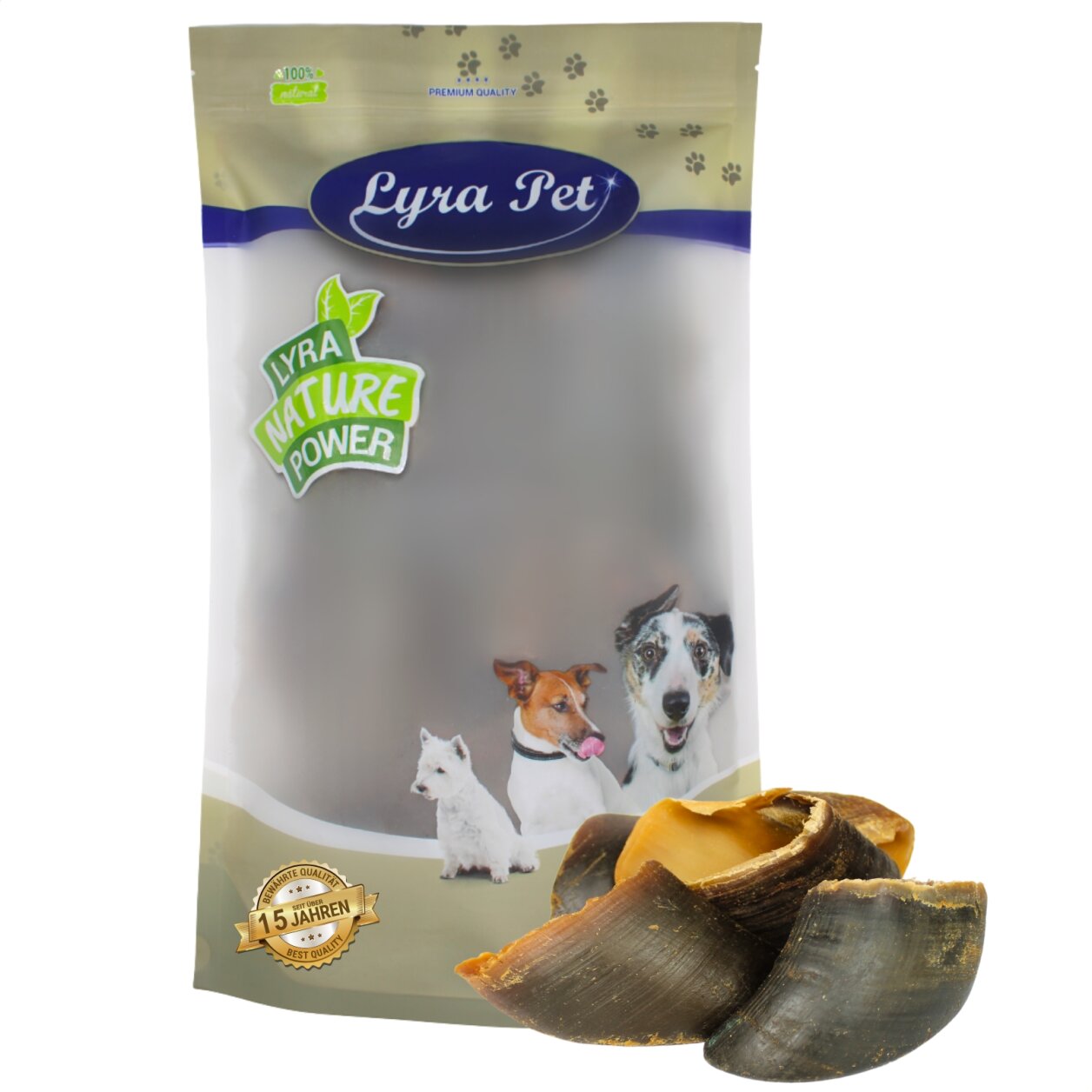 15 Stk. Lyra Pet® Rinderhufe ca. 1,2 kg von Lyra Pet GmbH