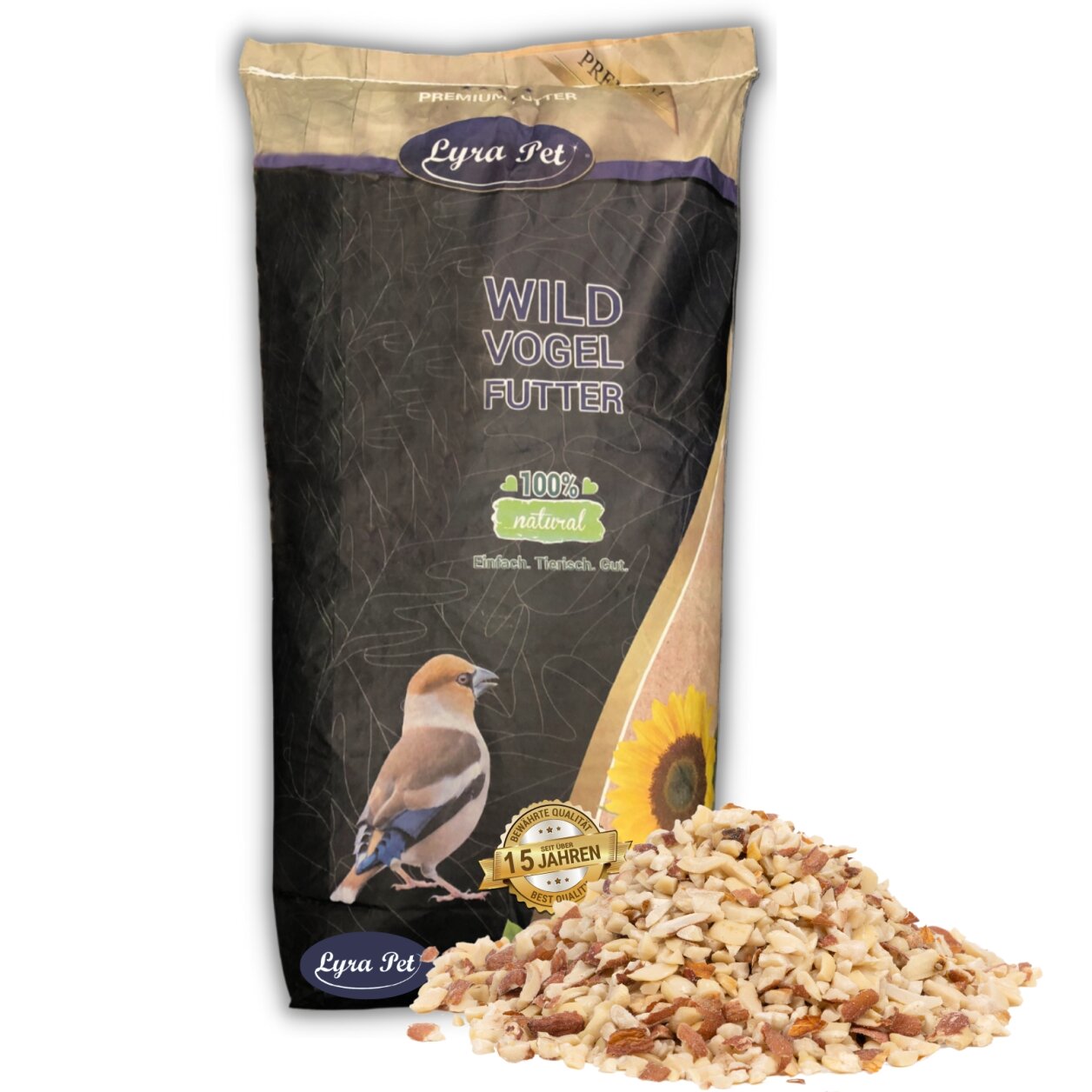 20 kg Lyra Pet® Erdnusskerne gehackt mit Haut von Lyra Pet GmbH