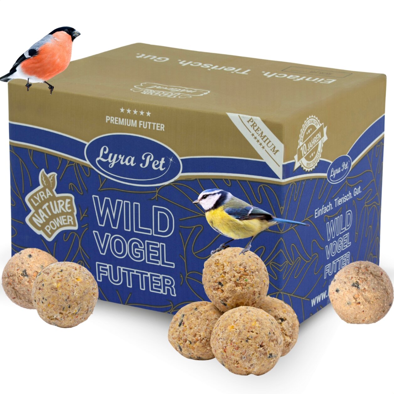200 Stk. Lyra Pet® Meisenknödel ohne Netz à 90 g = 18 kg B-Ware von Lyra Pet GmbH