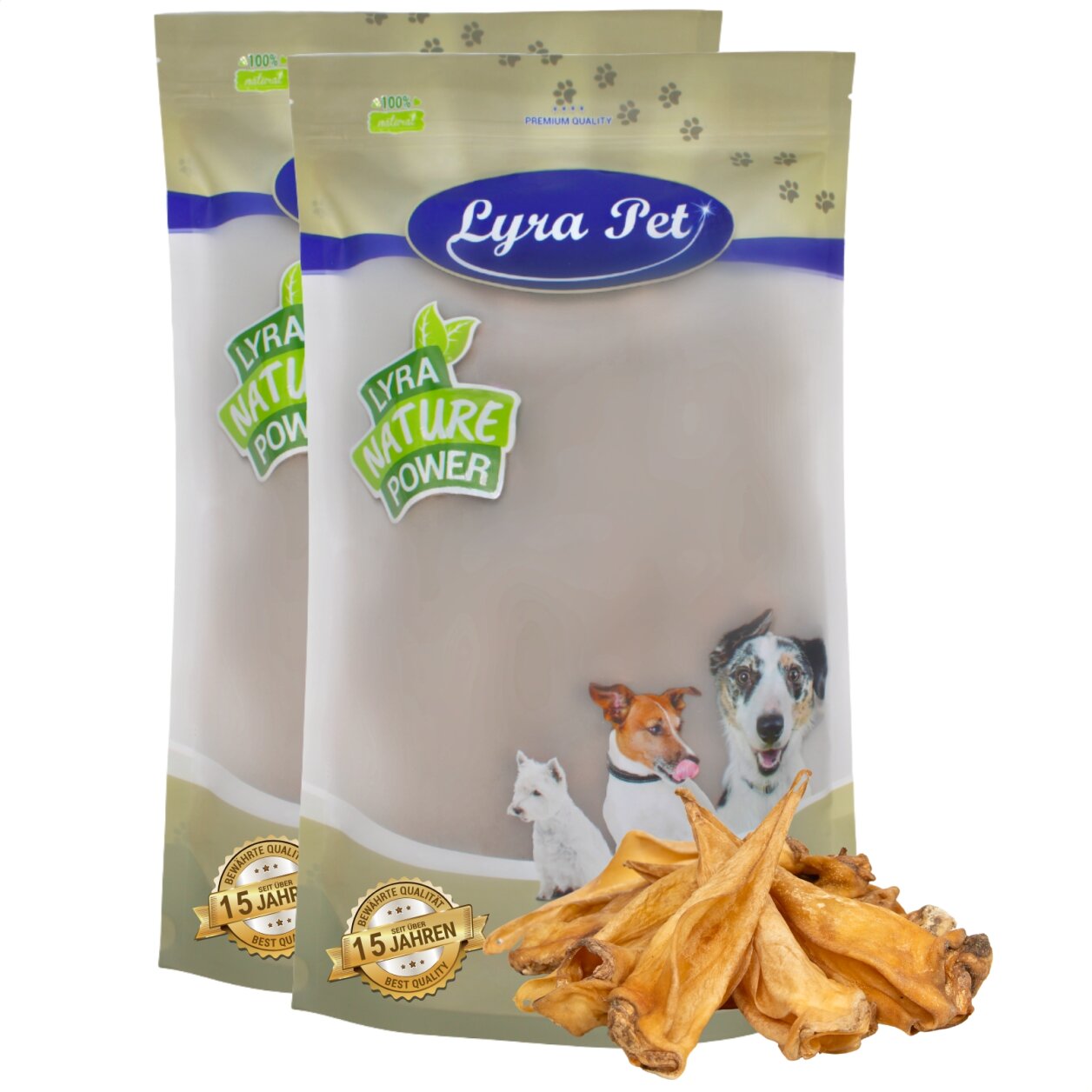 200 Stk. Lyra Pet® Rinderohren ca. 6 kg von Lyra Pet GmbH