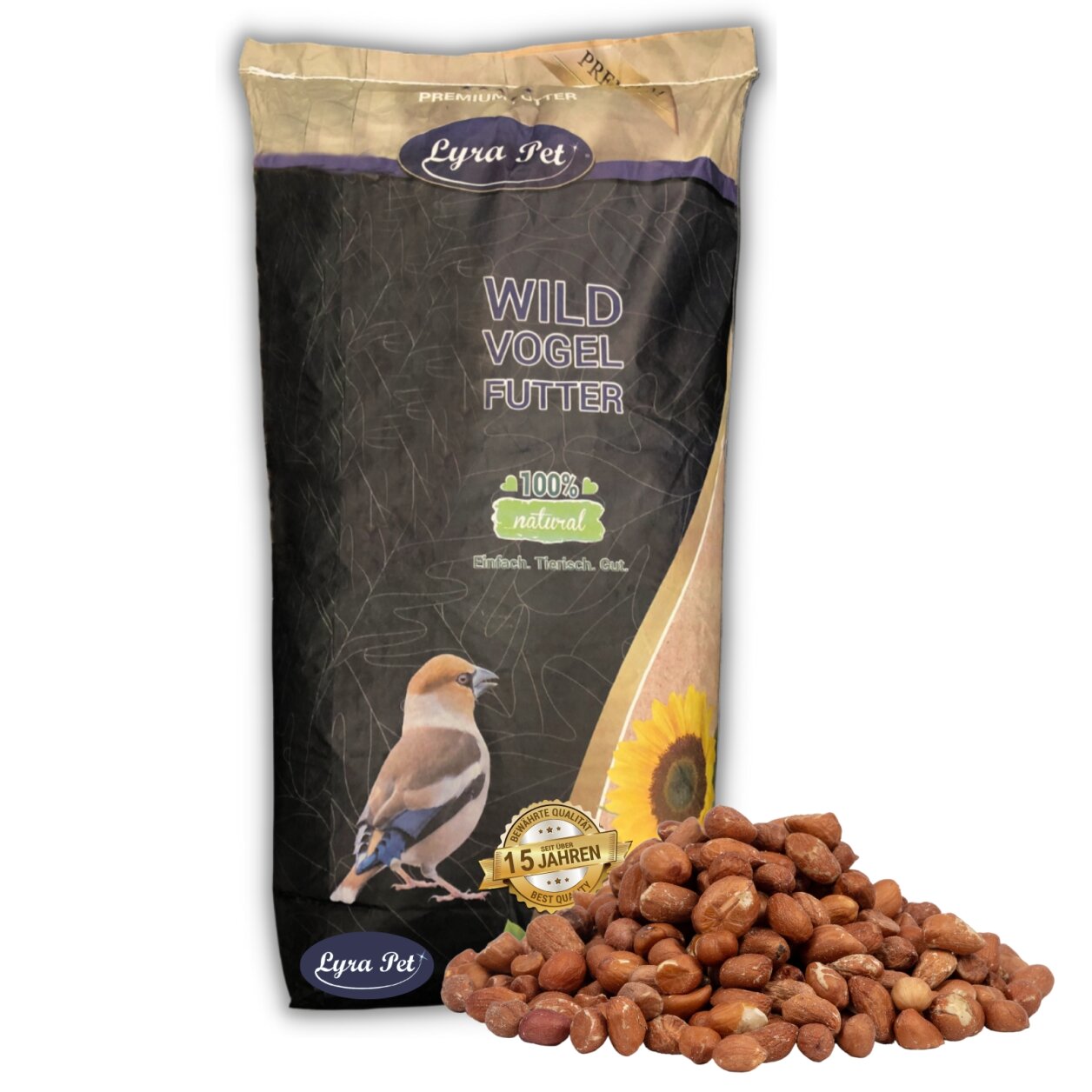 25 kg Lyra Pet® Erdnusskerne mit Haut von Lyra Pet GmbH
