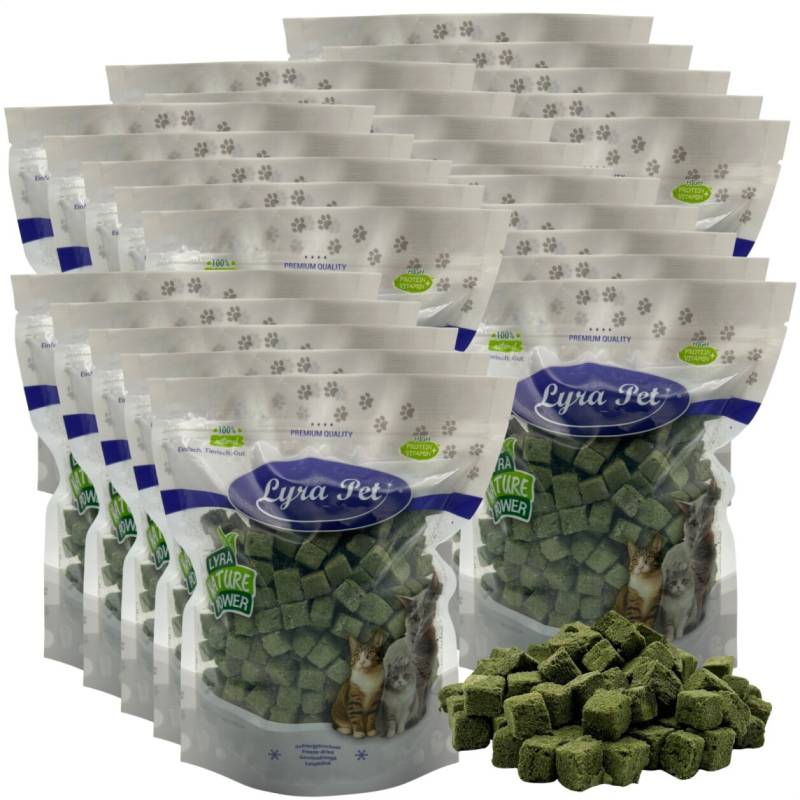 5 kg (25 x 200 g) Lyra Pet® Katzengraswürfel gefriergetrocknet von Lyra Pet GmbH