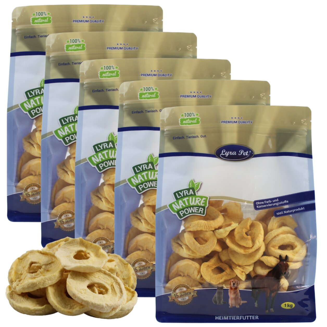 5 kg Lyra Pet® Äpfel getrocknet von Lyra Pet GmbH
