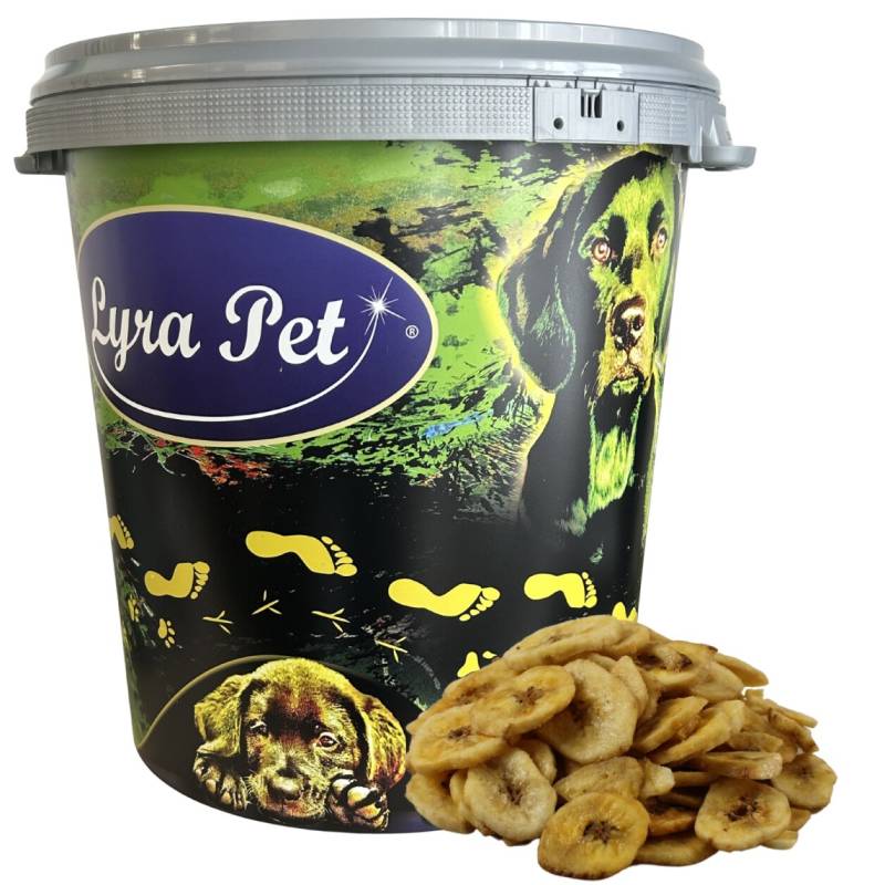 5 kg Lyra Pet® Bananen getrocknet in 30 L Tonne von Lyra Pet GmbH