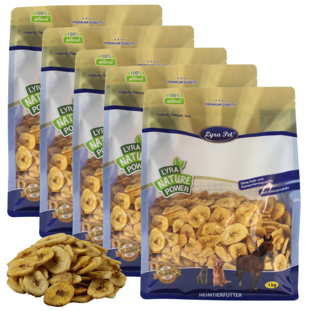 5 kg Lyra Pet® Bananen getrocknet von Lyra Pet GmbH