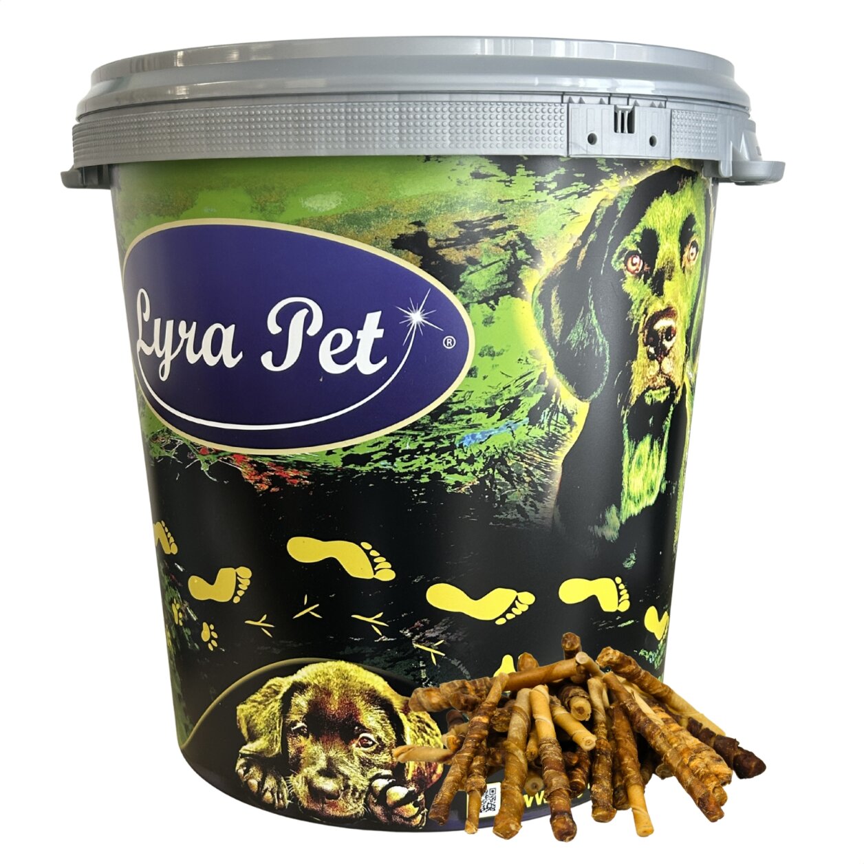 5 kg Lyra Pet® Büffelsticks mit Rindfleischstreifen in 30 L Tonne von Lyra Pet GmbH