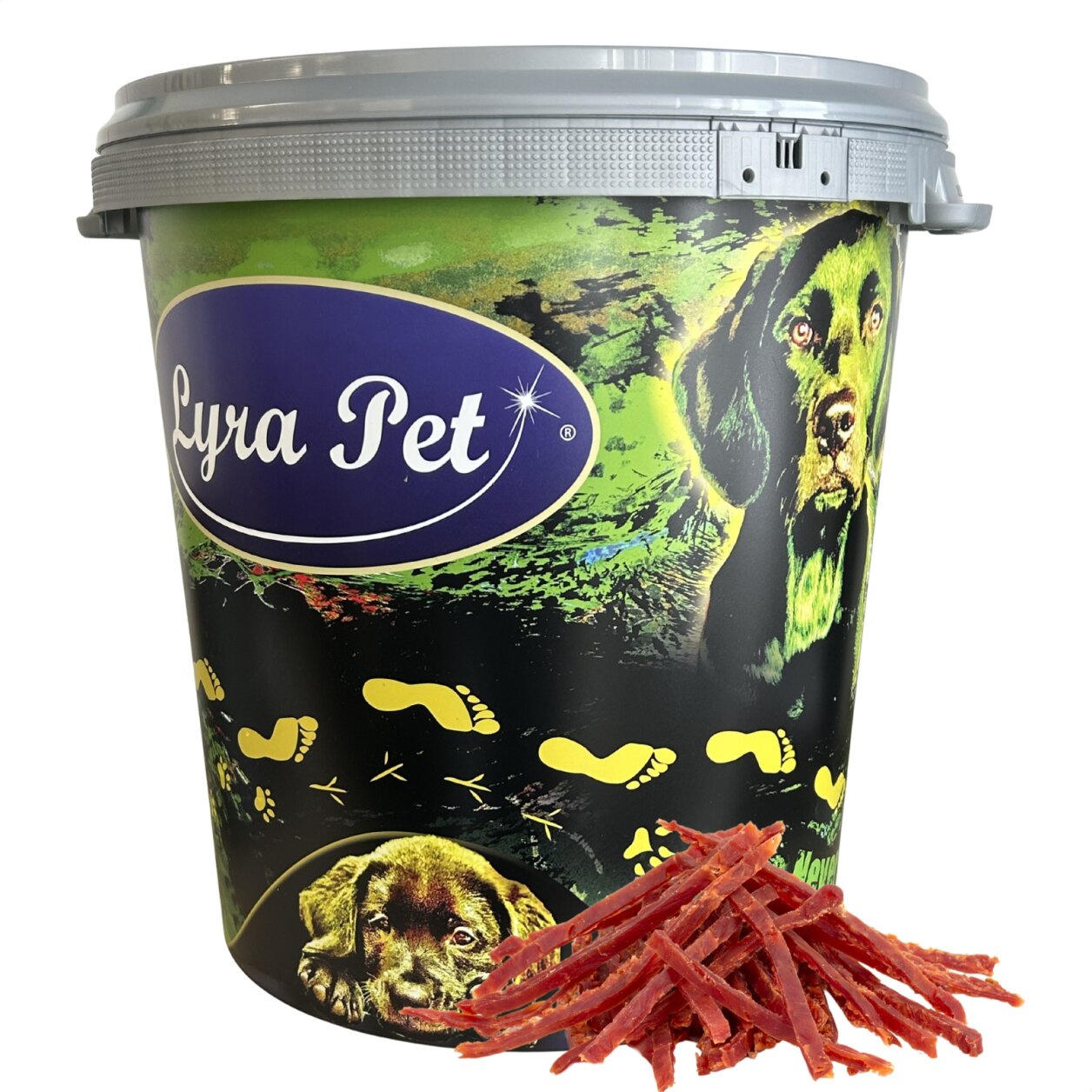 5 kg Lyra Pet® Entenbrustabschnitte in 30 L Tonne von Lyra Pet GmbH