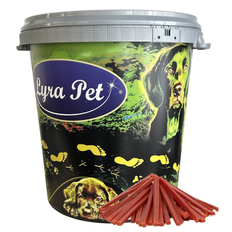 5 kg Lyra Pet® Entenbruststreifen in 30 L Tonne von Lyra Pet GmbH