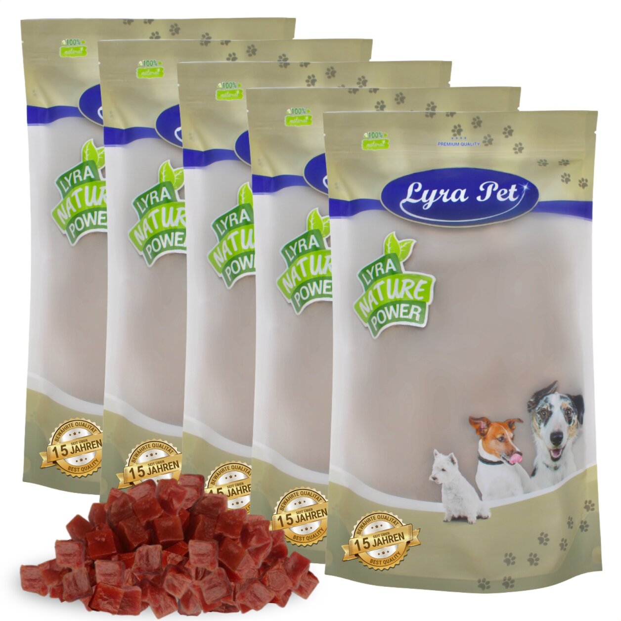 5 kg Lyra Pet® Entenbrustwürfel von Lyra Pet GmbH