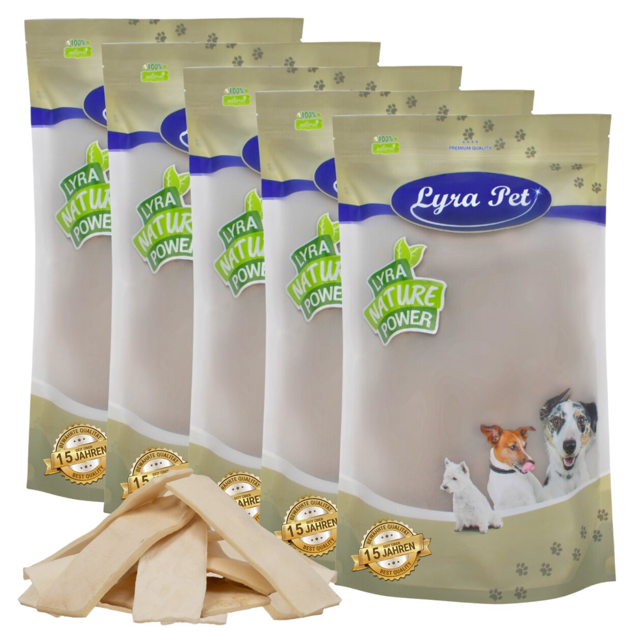 5 kg Lyra Pet® Kauchips aus Büffelhaut von Lyra Pet GmbH