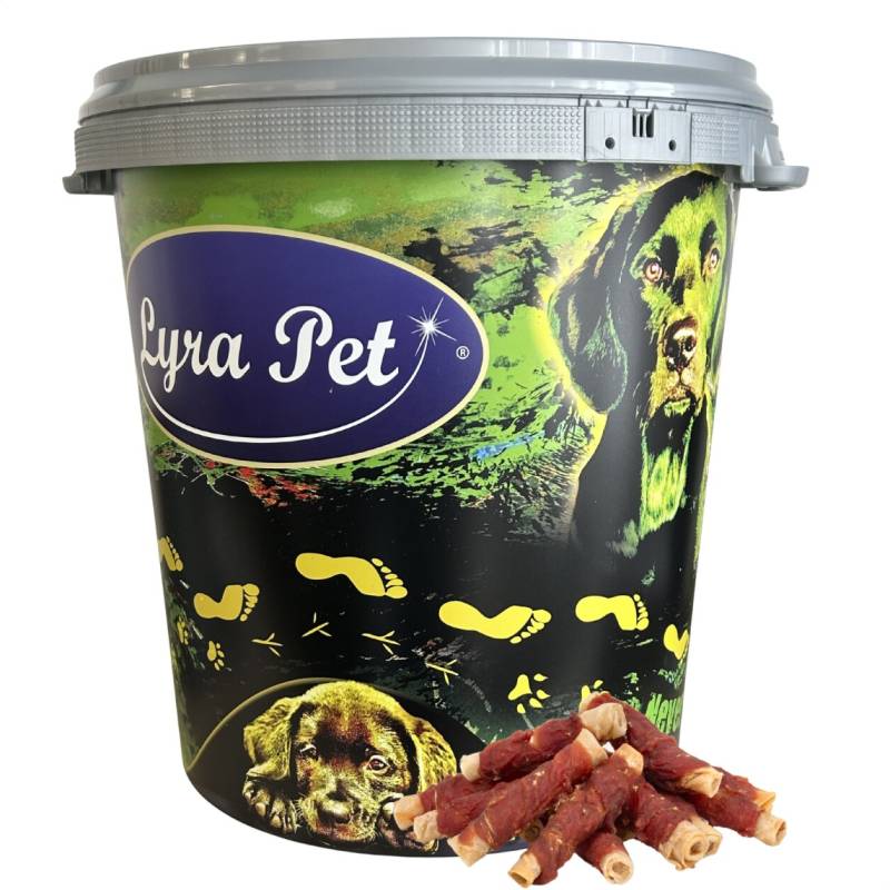 5 kg Lyra Pet® Kaurollen mit Entenbrust natur in 30 L Tonne von Lyra Pet GmbH