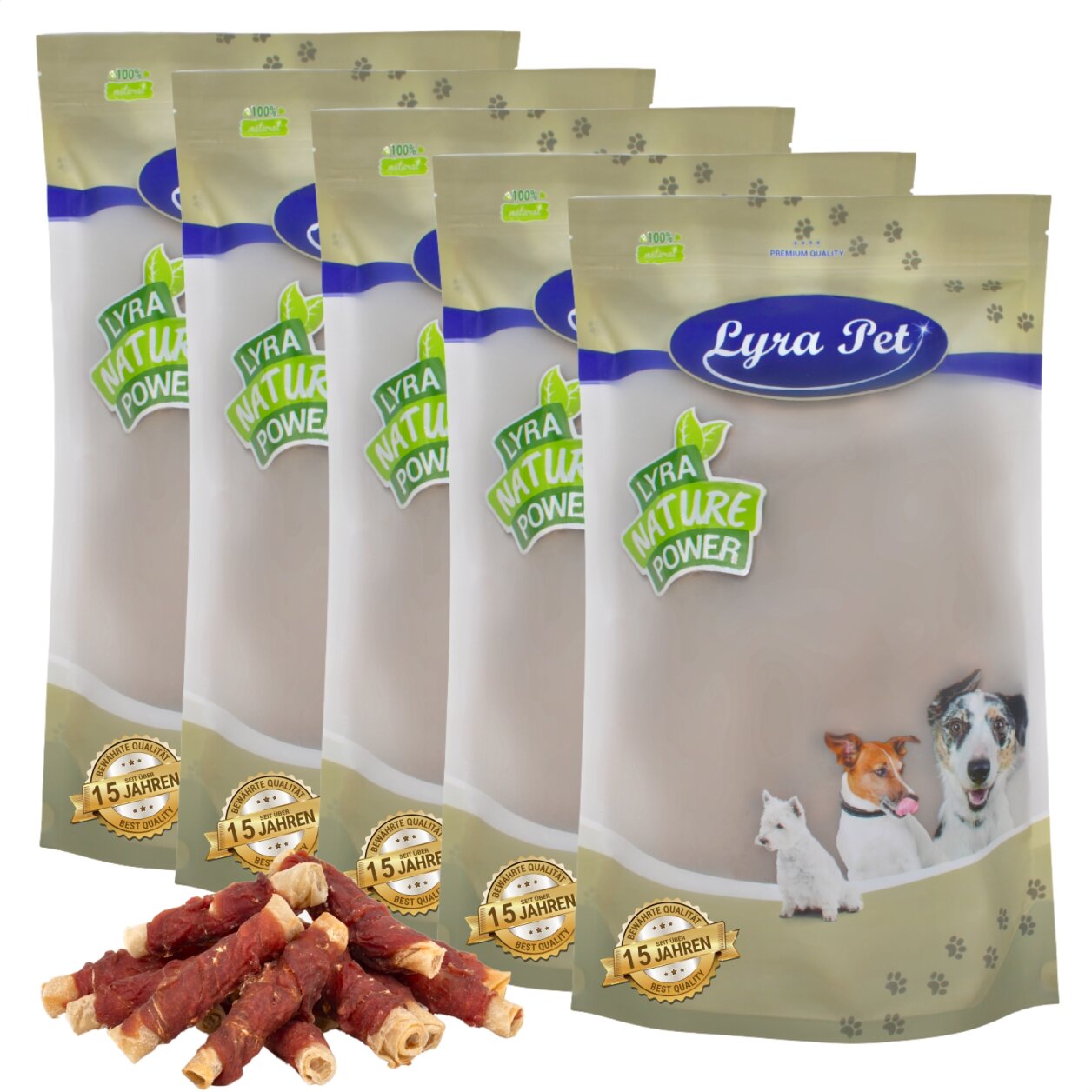 5 kg Lyra Pet® Kaurollen mit Entenbrust natur von Lyra Pet GmbH