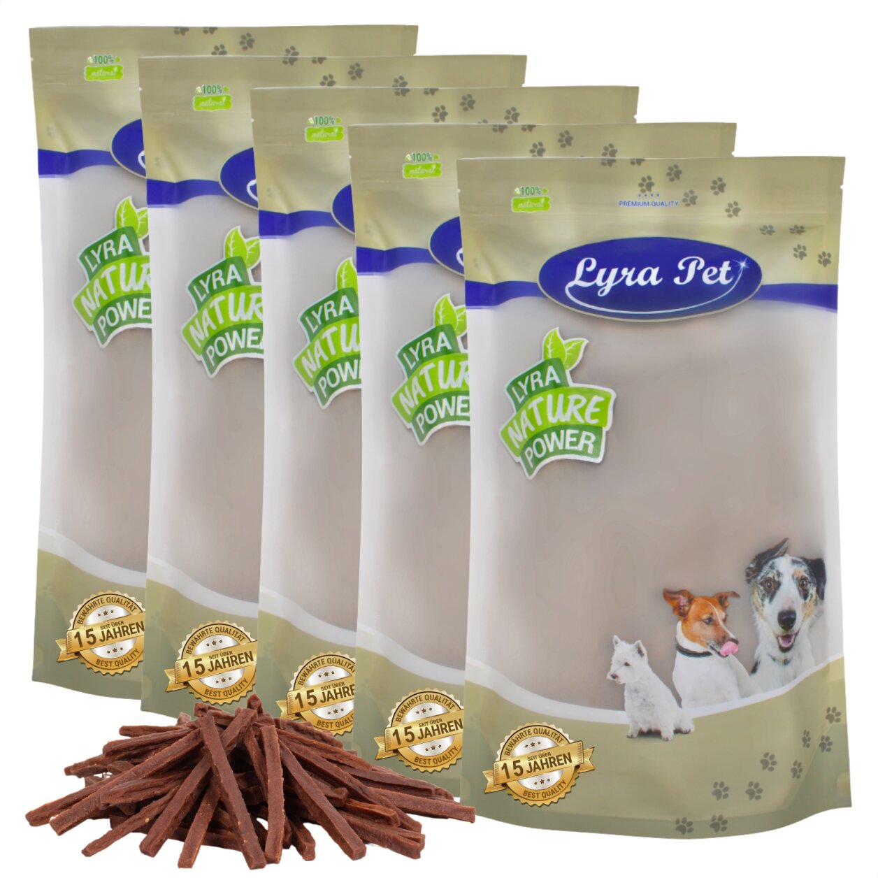 5 kg Lyra Pet® Rinderdörrfleisch Sticks von Lyra Pet GmbH