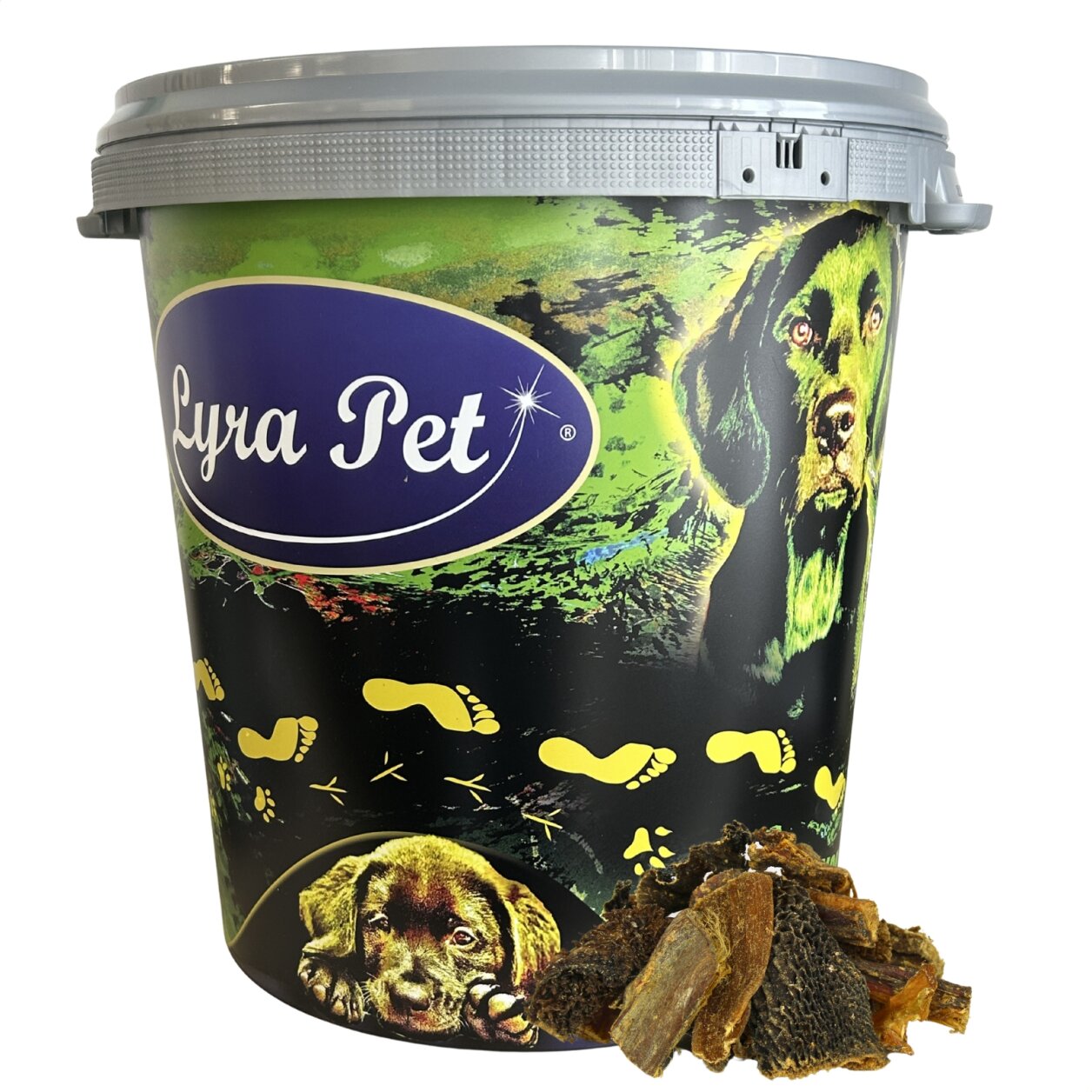 5 kg Lyra Pet® Rinderpansen klein in 30 L Tonne von Lyra Pet GmbH