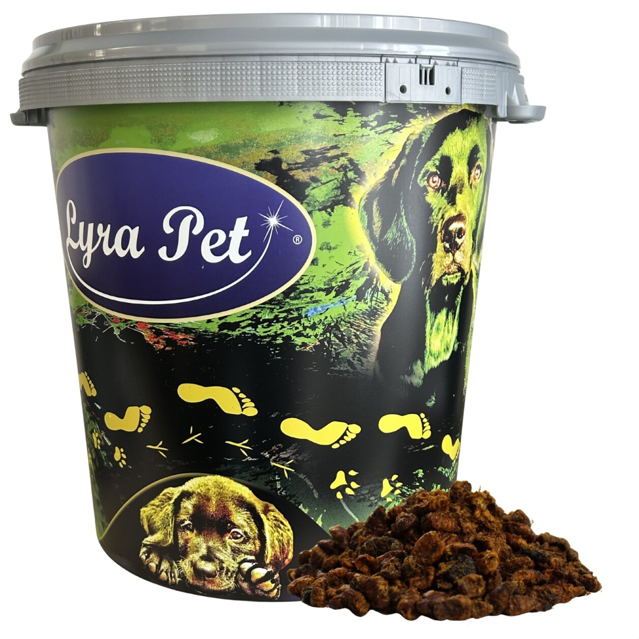 5 kg Lyra Pet® Seidenraupen getrocknet in 30 L Tonne von Lyra Pet GmbH
