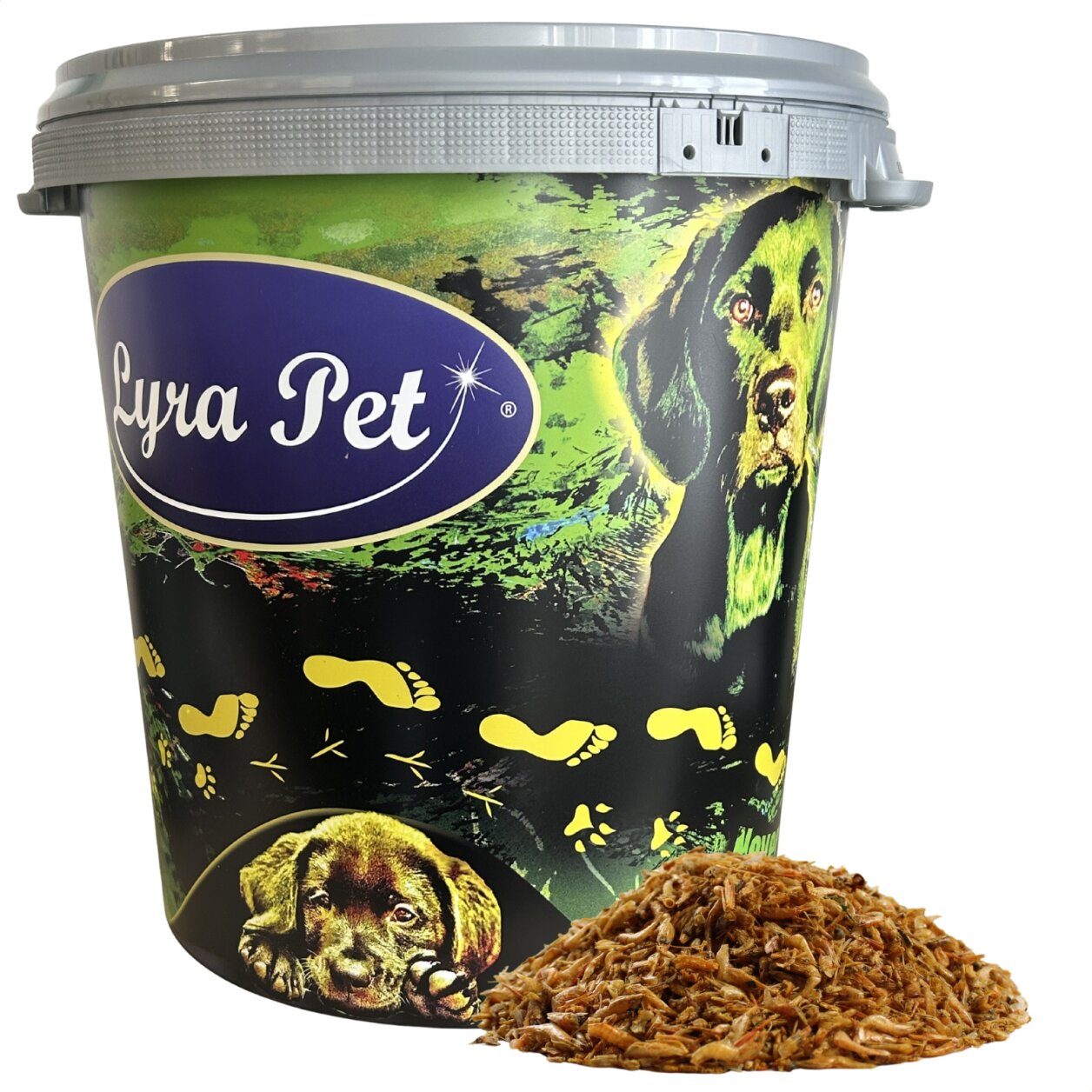 5 kg Lyra Pet® Shrimps getrocknet in 30 L Tonne von Lyra Pet GmbH