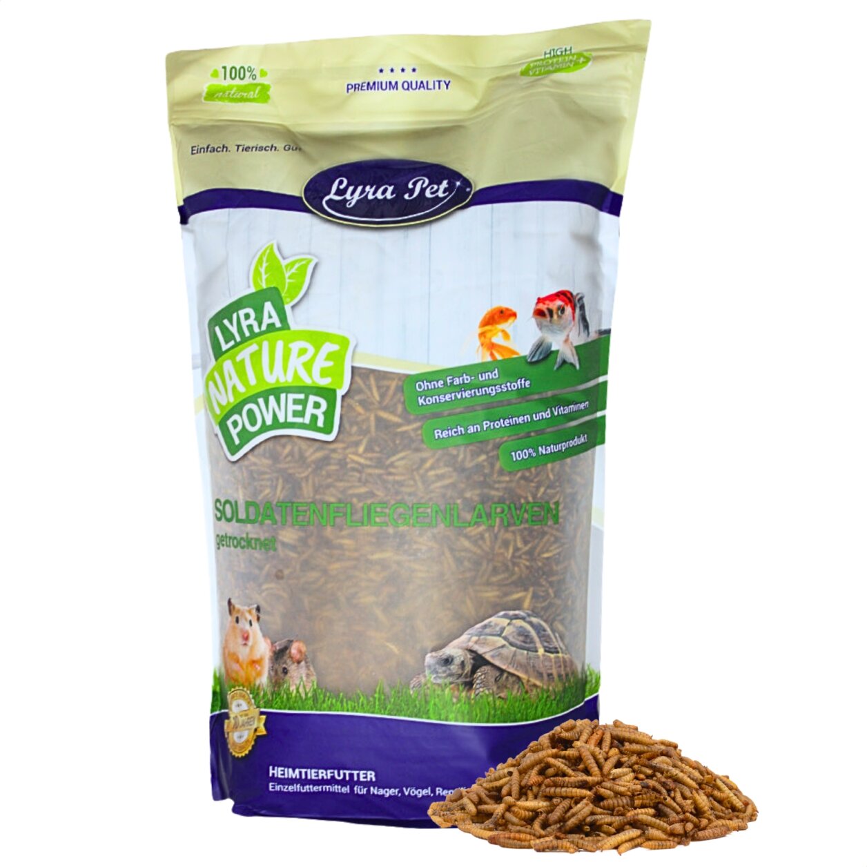 5 kg Lyra Pet® Soldatenfliegenlarven von Lyra Pet GmbH
