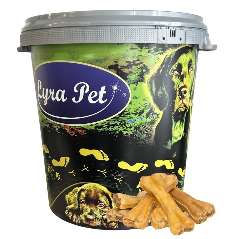 50 Stk. Lyra Pet® Kauknochen gefüllt mit Pansen ca. 15 cm in 30 L Tonne von Lyra Pet GmbH
