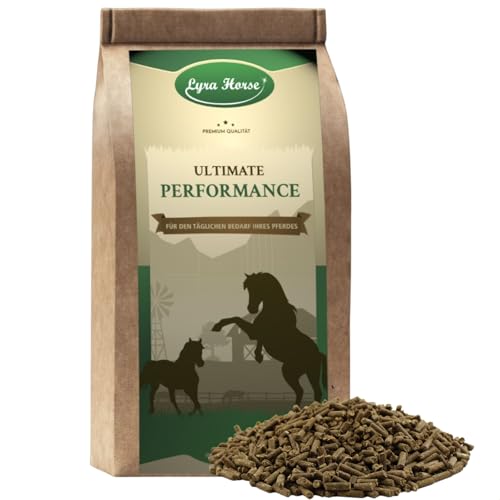 Lyra Horse® | 10 kg Senior Mineralfutter Pferdefutter | Pellets aus Luzerne, Soja & Leinschrot | Ausgewogene Nährstoffquelle | Hochwertiges Futter für ältere Pferde | Reich an Ballaststoffen von Lyra Pet