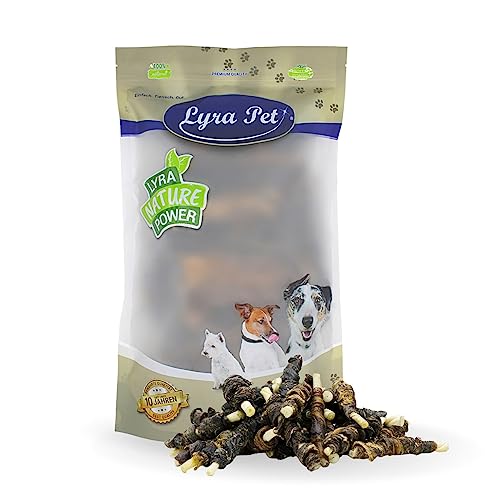 Lyra Pet® 1 kg Büffelsticks mit Rindfleischstreifen Büffel Sticks Hundefutter Kausnacks Leckerli von Lyra Pet