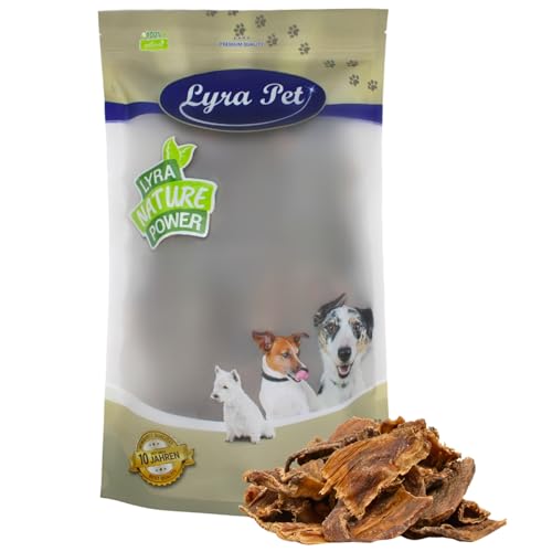 Lyra Pet® 1 kg Dörrfleisch Chips 1000 g Rind Rinderdörrfleisch Kauartikel Snack Leckerli Hund von Lyra Pet