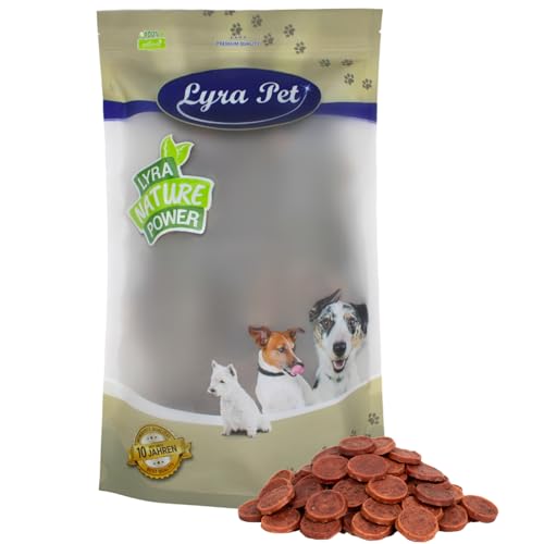 Lyra Pet® 1 kg Entenchips Hundefutter Snack fettarm schonend getrocknet getrocknet Leckerli Kausnack Kauartikel für Hunde Kauspaß von Lyra Pet