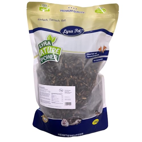Lyra Pet® 1 kg Heimchen getrocknet | Reich an Proteinen & Mineralien | Nährstoffreiche Ergänzung zum Hauptfutter | Idealer Energiespender | Natürliches Futter für Vögel, Nager, Fische & Reptilien von Lyra Pet