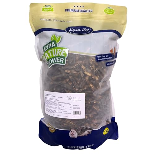 Lyra Pet® 1 kg Heuschrecken getrocknet | Reich an Proteinen & Mineralien | Schonend getrocknetes Vogefutter | Ideal als Ergänzung | Natürliches Futter für Vögel, Nager, Fische & Reptilien von Lyra Pet