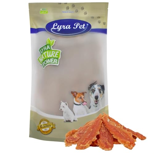 Lyra Pet® 1 kg Hühnerbrust Soft Hundefutter Snack fettarm schonend getrocknet Kauartikel Kauspaß von Lyra Pet