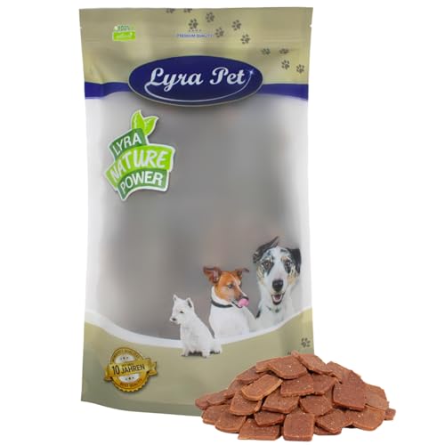 Lyra Pet® 1 kg Hühnerbrustwürfel Kausnack Hundefutter fettarm schonend getrocknet Hund Kauartikel Kauspaß von Lyra Pet