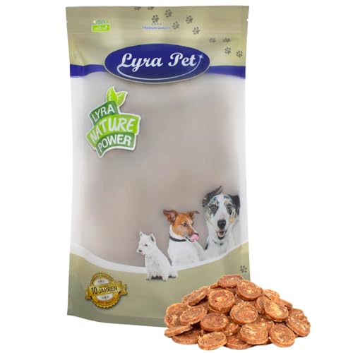Lyra Pet® 1 kg Hühnerchips Kauchips aus Hühnerfleisch Hundefutter Snack fettarm schonend getrocknet Kauartikel für Hunde Kauspaß von Lyra Pet