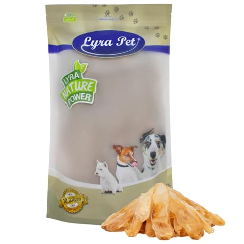 Lyra Pet® 1 kg Kaninchenohren | Naturbelassener Kausnack | Gut verträgliches Leckerli | Ideale Proteinquelle für Hunde | Reich an Kollagen | Fettarm & nährstoffreich | Schonend getrocknet von Lyra Pet