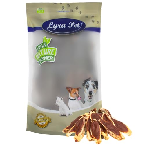 Lyra Pet® | 1 kg Kaninchenohren gefüllt mit Ente | Getrockneter Kausnack | Wiederverschließbarer Beutel | Fettarmes Hundefutter | Ideal als Belohnung für Hunde | Reich an Nährstoffen von Lyra Pet