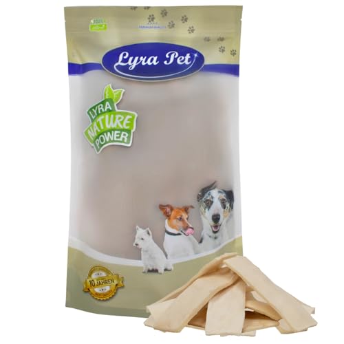 Lyra Pet® 1 kg Kauchips 1000 g aus Büffelhaut für Zahnpflege wie Kauknochen Dörrfleisch von Lyra Pet