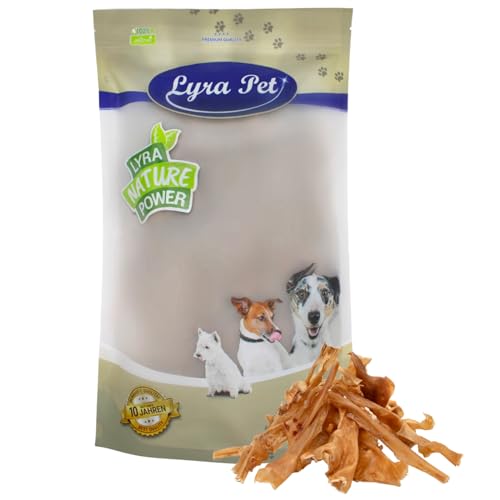 Lyra Pet® 1 kg Lammkopfhaut dunkel Hundesnack Leckerli Belohnung fettarm Hund von Lyra Pet