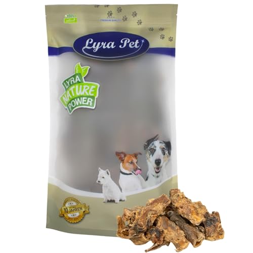 Lyra Pet® 1 kg Ochsenziemer Abschnitte 4-12 cm | Ochse Rind Rinderhaut Kauspaß Leckerli Kauartikel Hundefutter Kausnack Belohnung Training von Lyra Pet